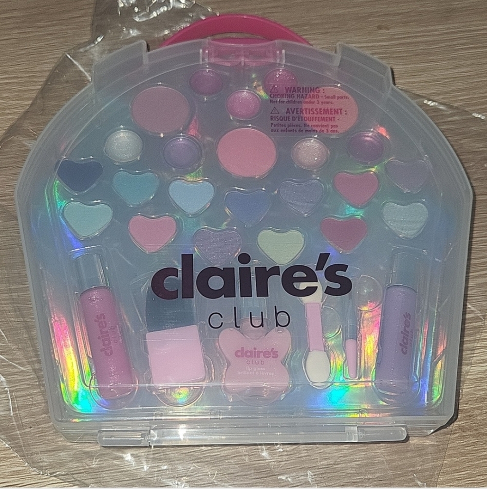 NWT Pink Cupcake Makeup Case Claires Club Kids Girls Play